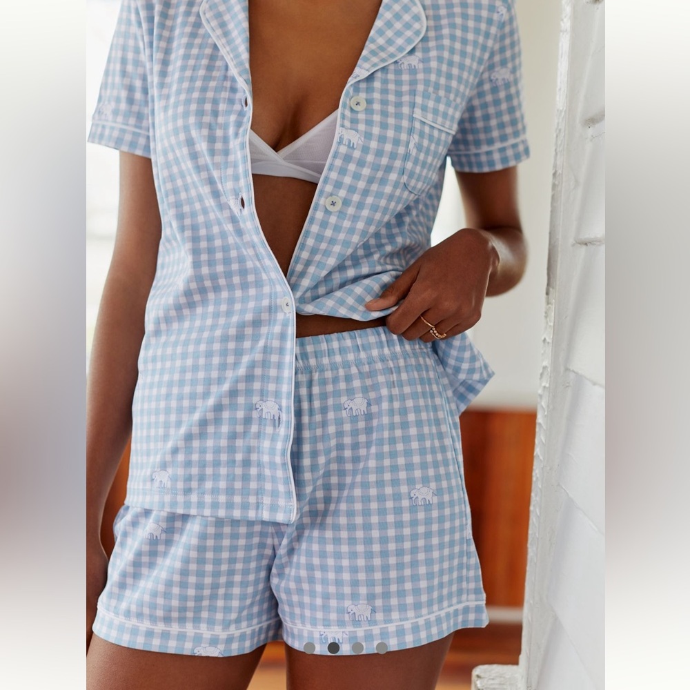 Roller Rabbit Hathi Gingham 2 piece polo pj